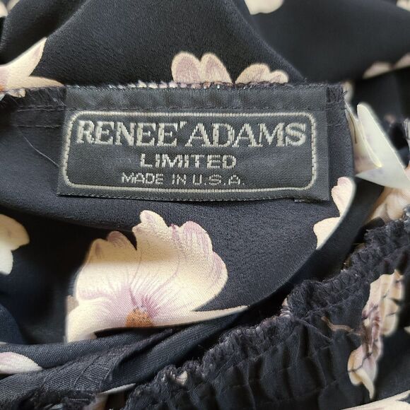 Renee Adams Limited Womens Skirt Multicolor Size Medium 100% Polyester Buttons - Picture 5 of 12